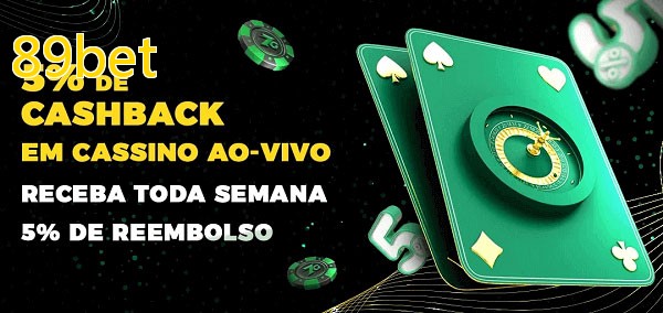 Promoções do cassino ao Vivo 89bet